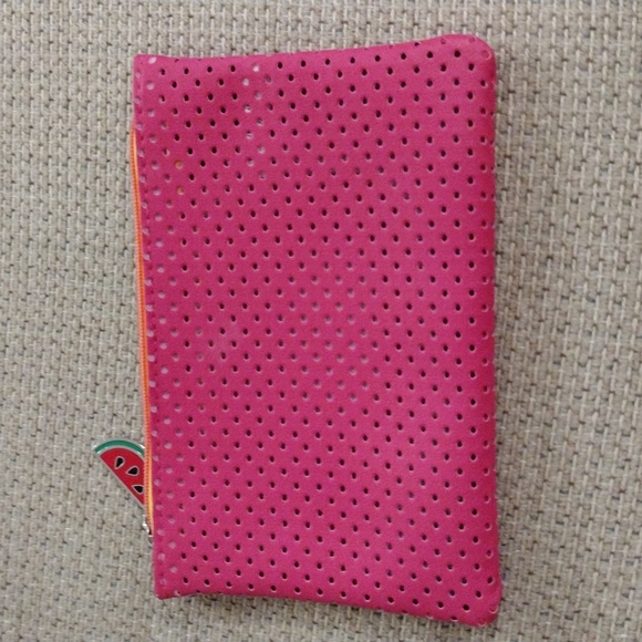 EUC Ipsy Watermelon Makeup Bag and NWT Drink Cozy - Picture 7 of 9